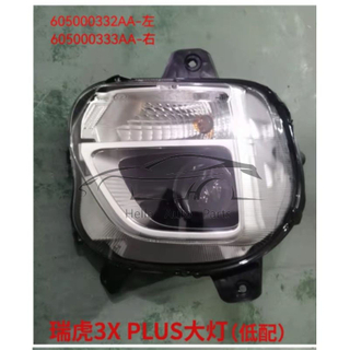 Фары галогенные с белым фоном для Chery Tiggo 3X Plus 2022- 605000332AA 605000333AA