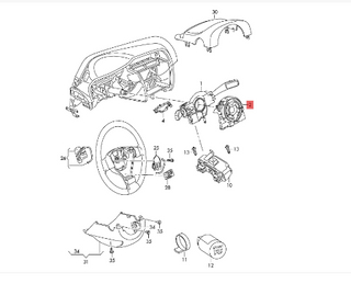 Автомобильная пружина подушки безопасности для VW 5K0953569B