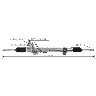 Автоматическая стойка рулевого механизма с усилителем для Toyota 4Runner 2003-2009 44200-35050